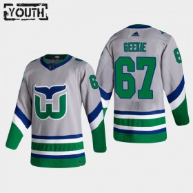 Carolina Hurricanes Morgan Geekie 67 2020-2021 Reverse Retro Trikot Authentic - Kinder